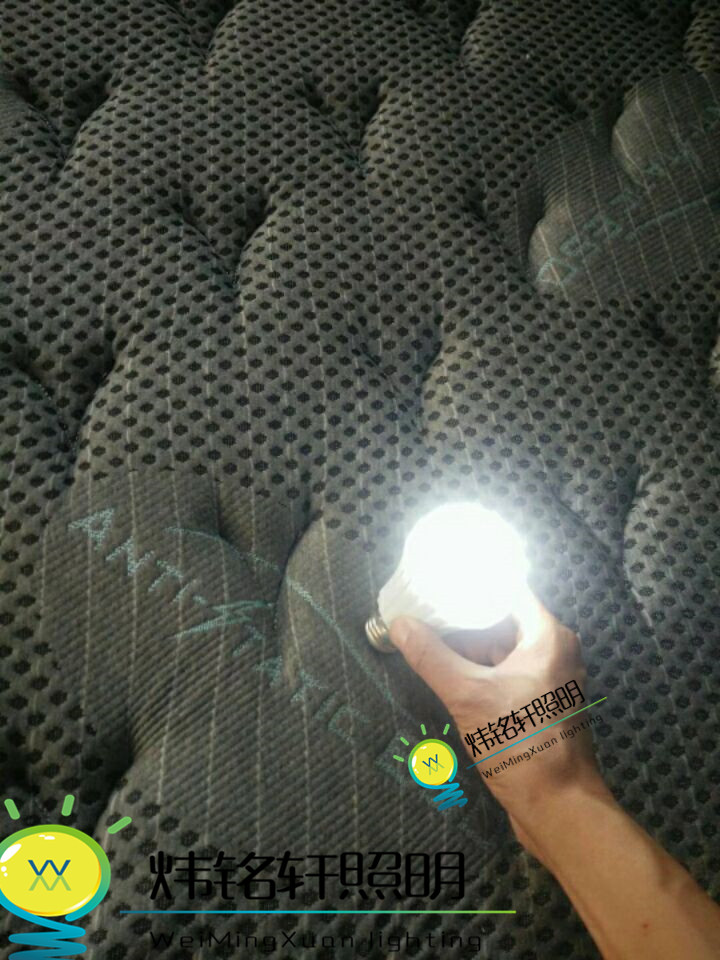 导电布床垫用灯泡 实验磁力布灯测试裤子磁力布测磁疗被子灯泡