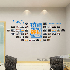 照片墙装饰办公室企业文化图片