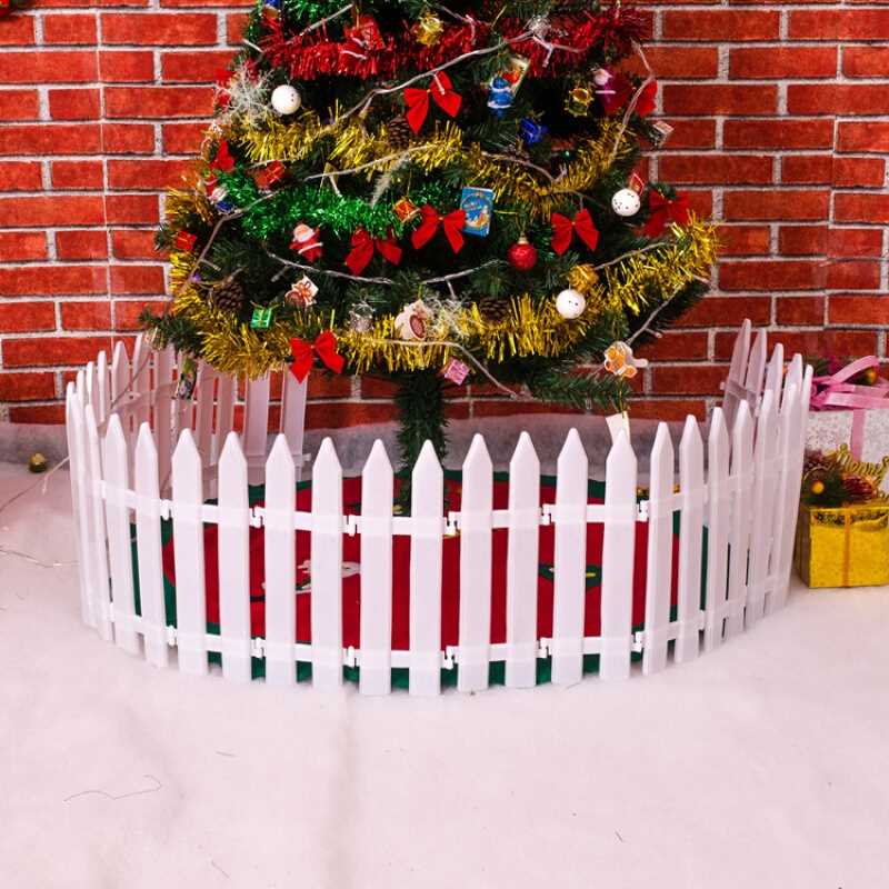 圣诞节装饰品 圣诞树装饰用品 圣诞装饰栅栏塑料围栏 单片价格