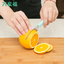 日本进口果皮削皮刀多功能不锈钢厨房水果刀瓜果刀带套小刀削皮器