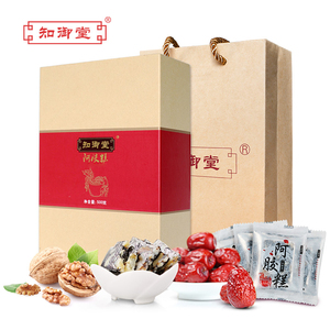 买1送枣 知御堂 贵妃阿胶糕500g经典鹤东阿固元膏王即食本ejiao堂固元膏