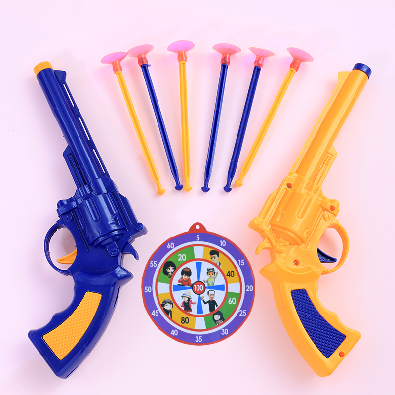 儿童软弹枪 男孩玩具枪带子弹手动可发射吸盘枪宝宝塑料迷你手枪