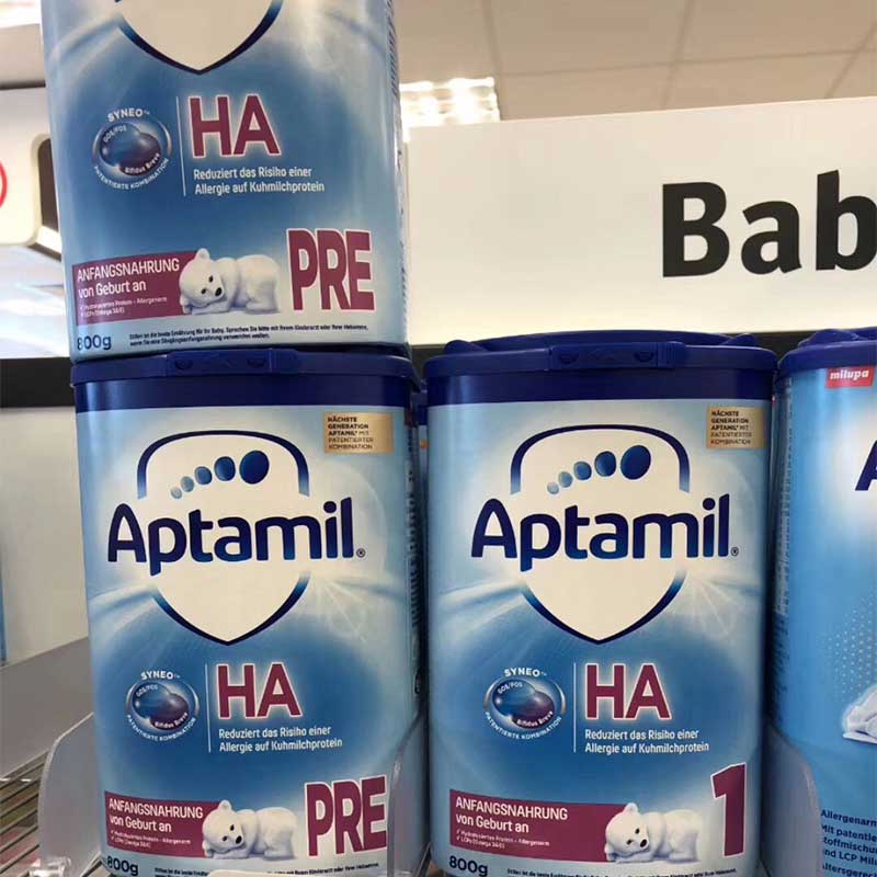 德国aptamil爱他美HApre HA1HA2抗防过敏免低敏奶粉适度水解奶粉