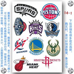 品牌名称: nba汽车贴纸队标