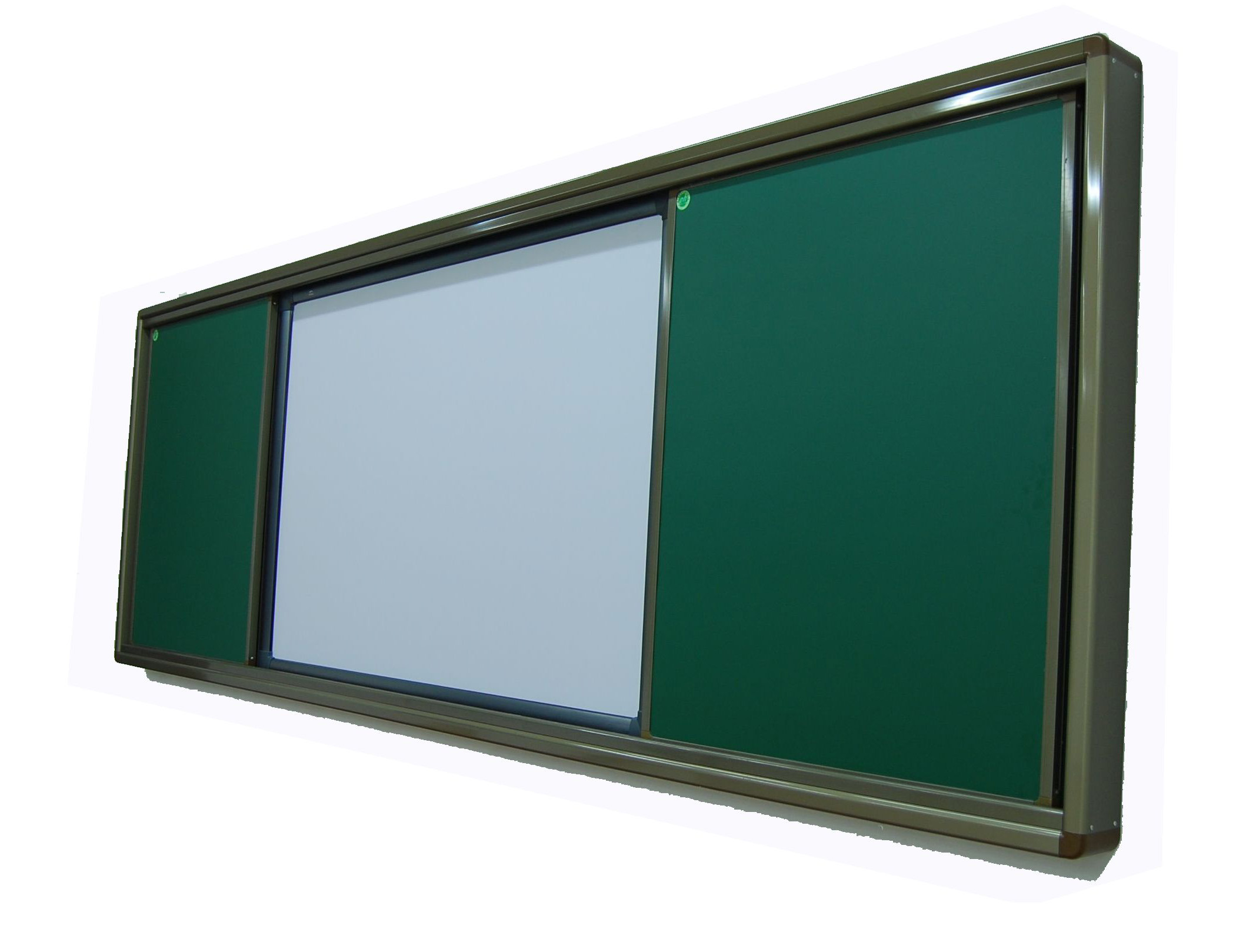 推拉黑板学校教学组合交互式可装电子白板投影多媒体教室黑板升降