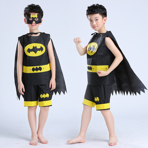 六一环保服装儿童时装手工diy秀蝙蝠侠套装亲子舞台表演出服走秀