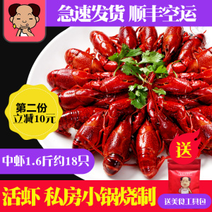 【周小帅私房菜】麻辣蒜香蒜泥十三香小龙虾盱眙熟食顺丰 5钱 64.