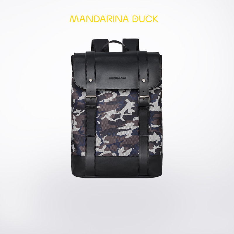 Mandarina duck/意大利鸳鸯POSTINO时尚商务休闲男双肩背包