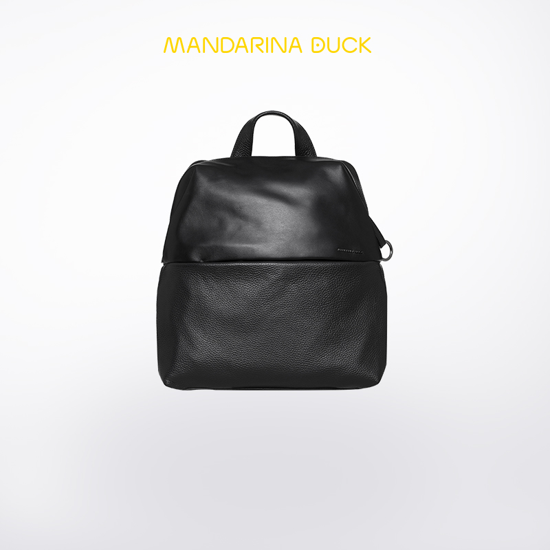 Mandarina Duck/意大利鸳鸯意式风双肩包牛皮新款女欧美时尚旅行