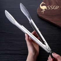 SSGP 304不锈钢食品夹子食物烧烤夹烤肉夹煎牛排用夹家用厨房菜夹