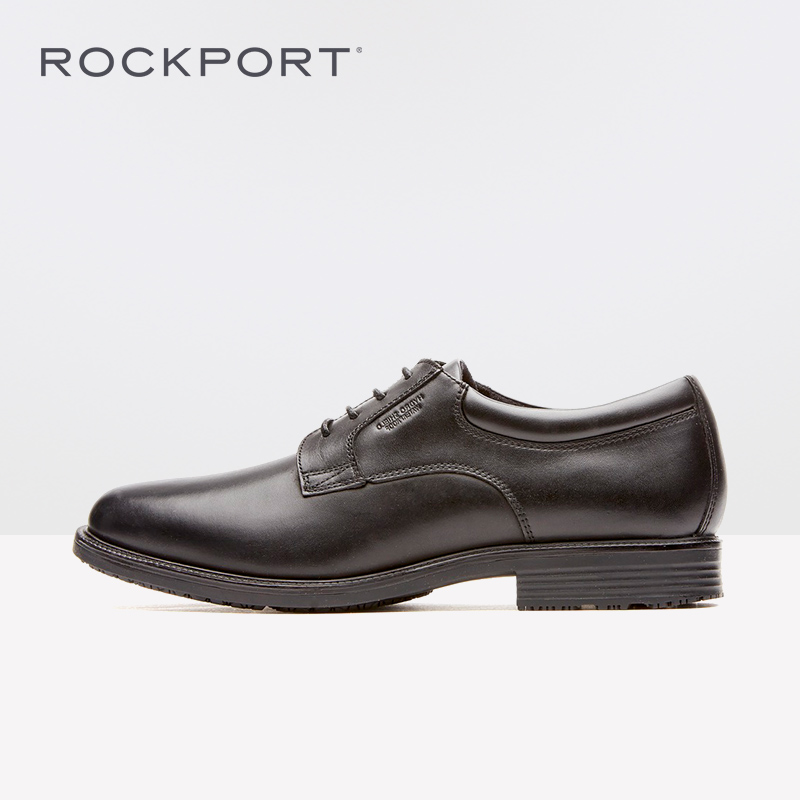 Rockport/乐步商务正装男鞋英伦风德比鞋休闲皮鞋简约系带V76115