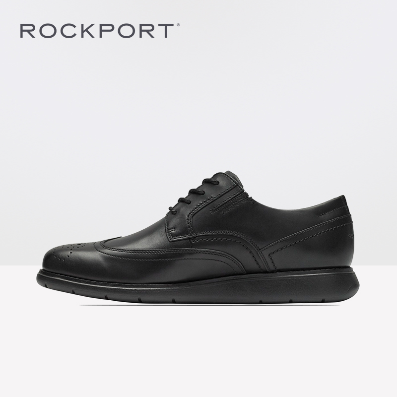 Rockport/乐步男鞋18新款商务布洛克皮鞋真皮厚底休闲皮鞋CH2508