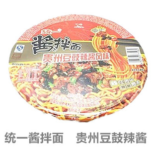 统一酱拌面 干拌面 炸酱面贵州豆豉辣酱风味115g/碗 速食方便面