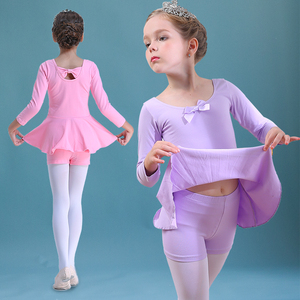 秋季长袖儿童舞蹈服分体女孩纯棉练功服小孩跳舞衣女童芭蕾舞 span