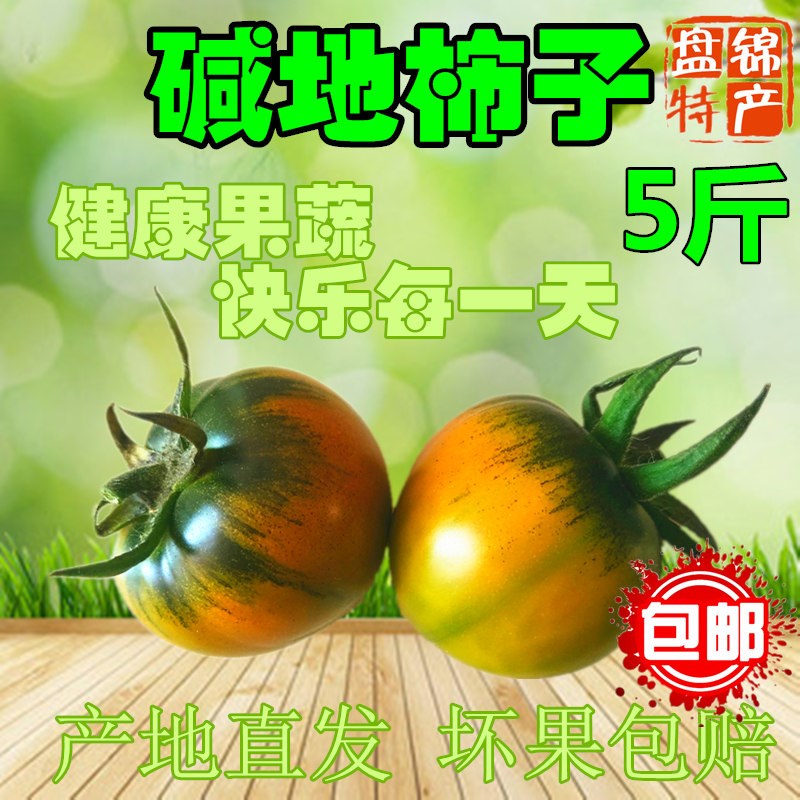 盘锦碱地柿子5斤水果番茄草莓鹰爪铁皮西红柿子市子新鲜团购包邮