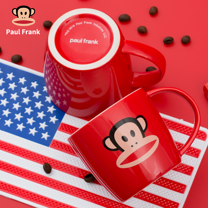 Paul Frank/大嘴猴马克杯卡通陶瓷杯咖啡杯办公室情侣水杯PFD018