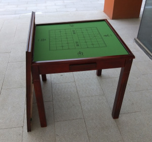 实木折叠麻将桌餐桌两用家用简易棋牌桌多功能手搓宿舍桌象棋桌子