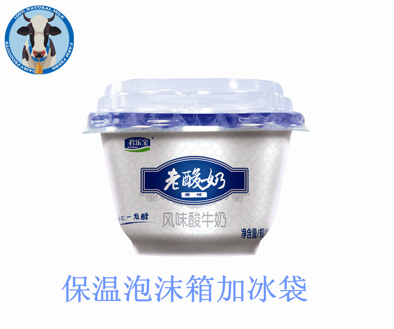 君乐宝老酸奶益生菌发酵乳139g12杯原味浓缩发酵乳风味酸牛奶碗装