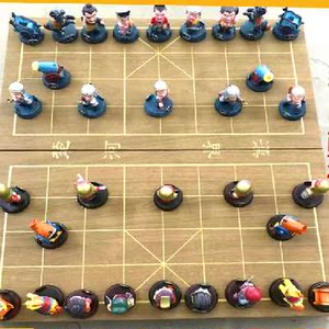 包邮创意中国象棋送礼玩具益智卡通三国q版人物立体象棋