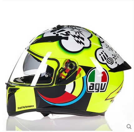 高档agv新款意大利冬季全盔双镜片sv防雾品牌k3男女头盔摩托车