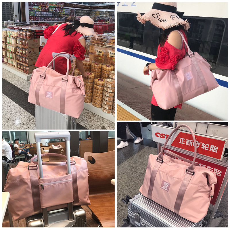 短途旅行包女手提包韩版简约出差行李包轻便网红潮流大容量旅行袋
