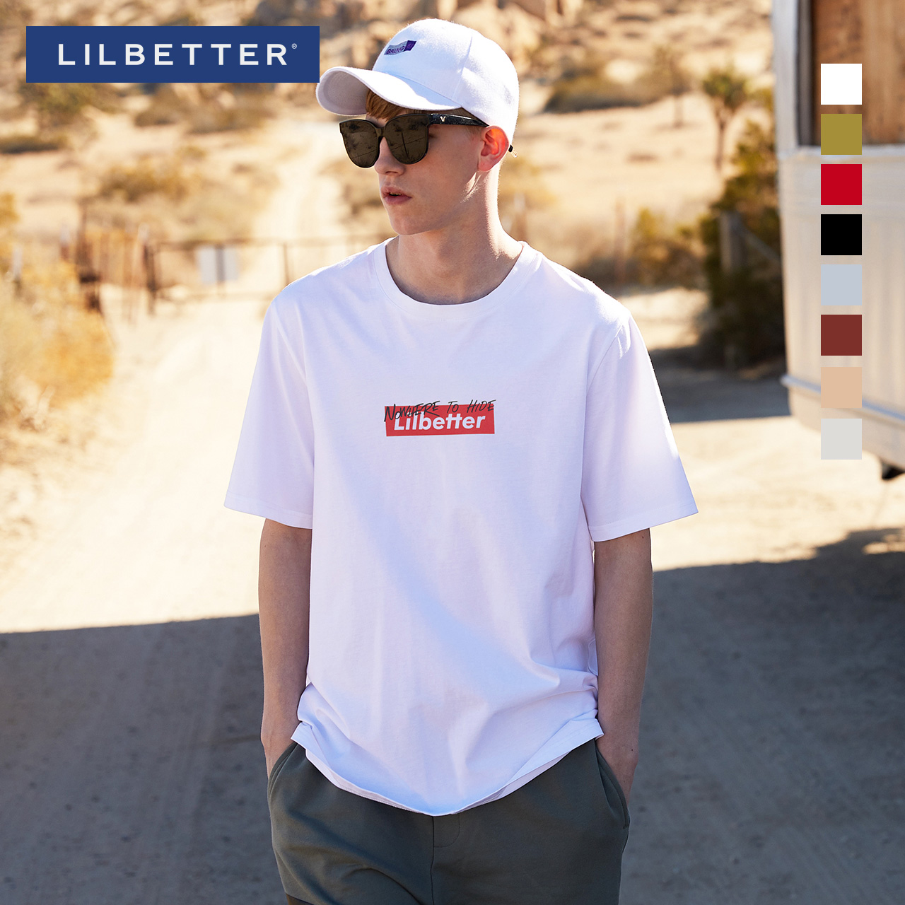 Lilbetter男士短袖T恤2019新款夏季男装体恤修身男生潮牌上衣半袖