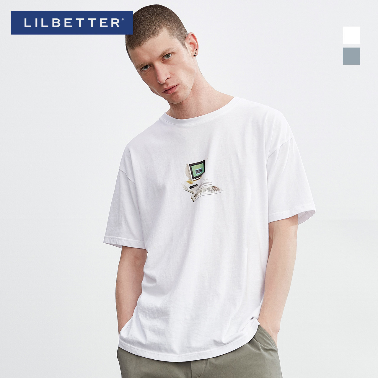 Lilbetter短袖T恤男2019新款半袖夏季帅气上衣韩版圆领丅恤男潮牌