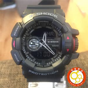 卡西欧g-shock多功能手表 防水防磁液晶男士腕表电子表ga-400-1b 1