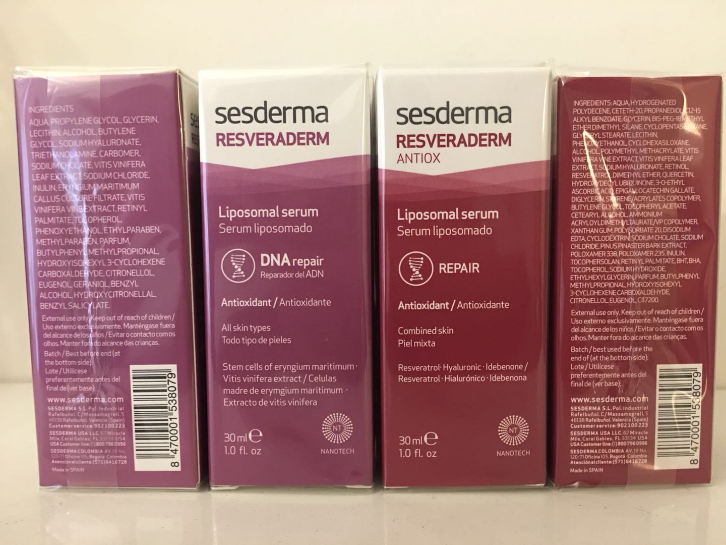 38节特价西班牙采购Sesderma Resveraderm白藜芦醇精华30ML