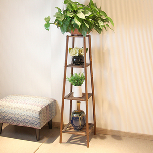 花盆架子木质客厅图片