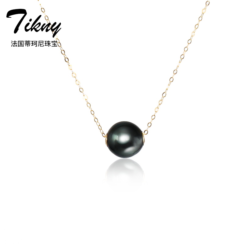 法国轻奢珠宝品牌Tikny蒂珂尼大溪地黑珍珠18K金项链【自留款】