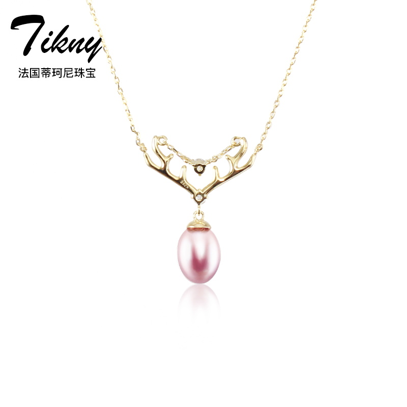 法国轻奢珠宝品牌Tikny蒂珂尼淡水珍珠银镀金项链【戴妃系列】