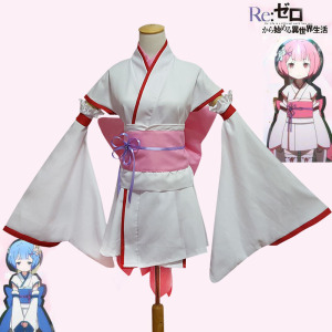 从零开始的异世界11话拉姆蕾雷姆幼年和服动漫cosplay加大码女装动漫女装