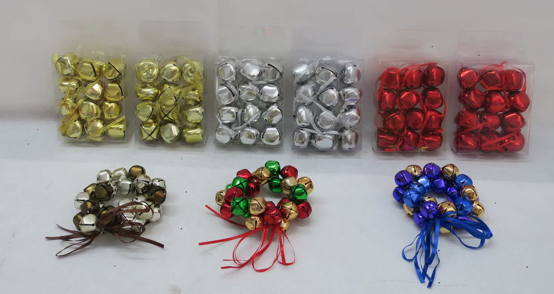 圣诞树装饰用品 圣诞挂件 铁艺圣诞铃铛系列装饰挂件 单盒价格