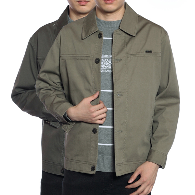 上海XOS50A035.803夹克衫 中老年男装休闲夹克外套爸爸装中年上衣