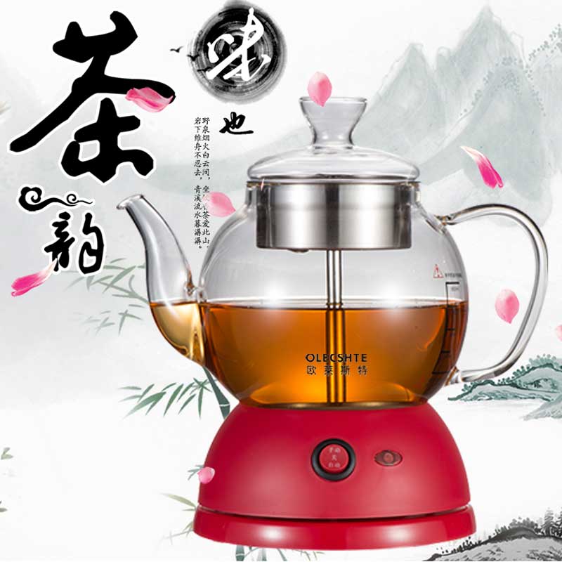 欧莱斯特煮茶器养生壶煲灵芝黑茶红茶绿茶凉茶玻璃电茶壶煮茶烧水
