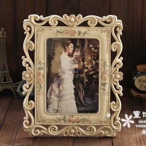 6寸7寸10寸欧式复古典做旧相框韩国影楼艺术婚纱照创意相片架xk15