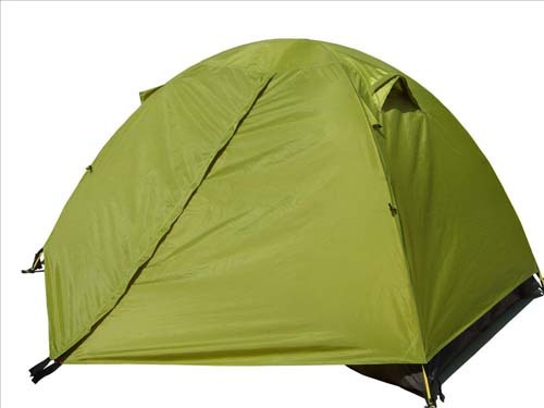 诺可文双人双层畅游居畅销款户外露营帐篷 颜色随机 玻杆支架A081