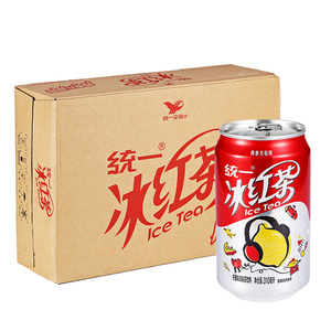 听装拉罐统一冰红茶饮料饮品310ml24罐整箱多省包邮江浙沪皖包邮 $