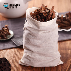 10个20*30cm纯棉纱布袋调料卤料包中药煎药煲汤袋过滤隔渣茶包袋茶包袋
