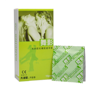 舞影 芦荟香润滑光滑避孕套10只大油量情趣安全套成人计生用品避孕套