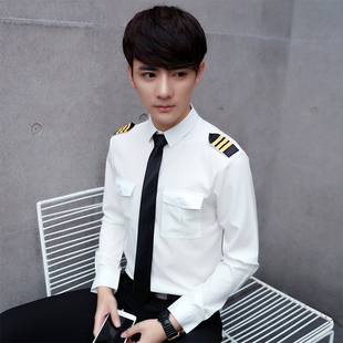 ... 衬衫美发造型师空少制服酒吧夜店KTV男模演出衬衣
