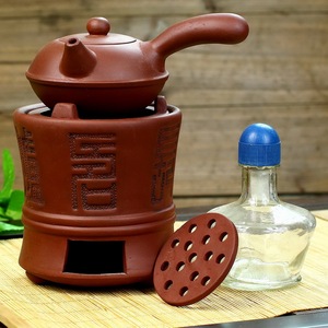 红泥炉紫砂茶炉液体酒精炉酒精灯煮茶器泡茶小火炉功夫茶具烧水壶