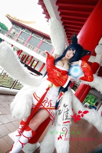 lol 英雄联盟九尾妖狐 阿狸cos 经典皮肤cosplay服装 现货/可出租