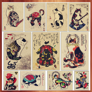 日本浮世绘武士猫刺青猫 span class=h></p></a>纹身 /span>店复古 span class