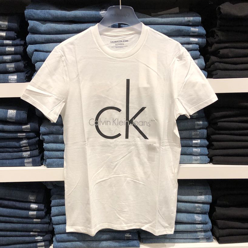 19夏新款 纽约大宝 Calvin Klein Jeans/CK 男士品牌字母短袖T恤