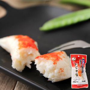 日本进口 健康小子海鲜水产品蟹肉卷即食蟹肉棒海味小吃零食40g