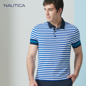 nautica/诺帝卡夏季新品 span class=h>条纹 /span>撞色 span class=h