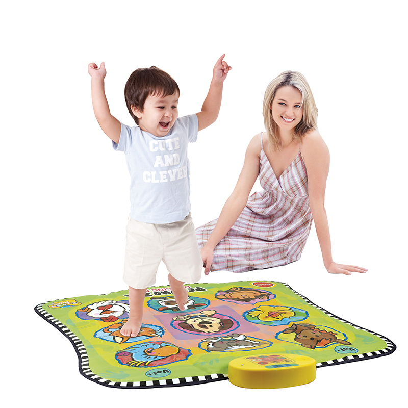 zippymat儿童电玩毯婴幼儿早教益智亲子游戏音乐垫动物跳舞毯玩具