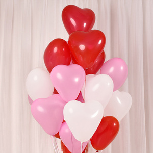 加厚告白心形气球桃心装饰结婚表白创意布置生日派对浪漫爱心汽球